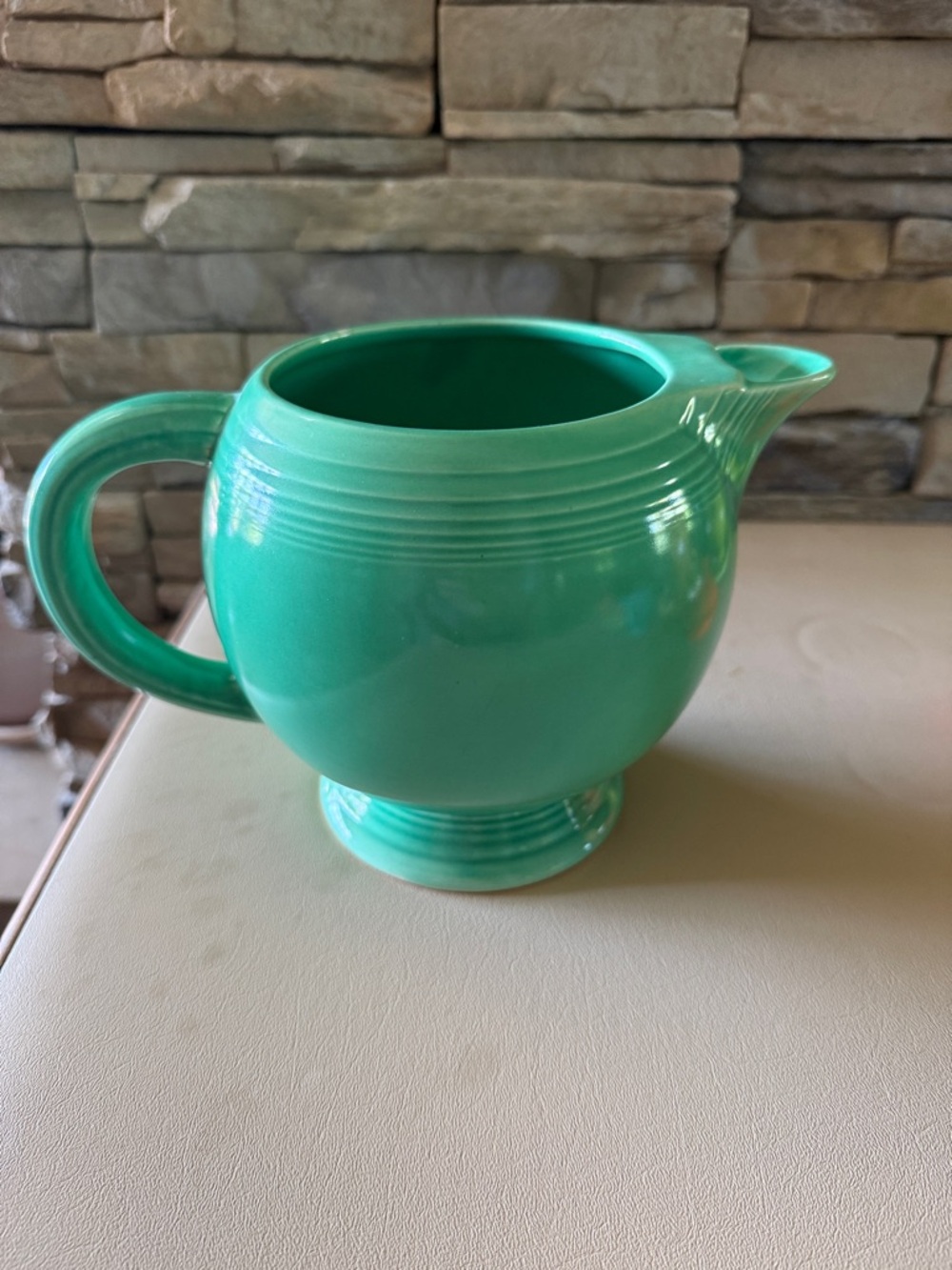 Green Fiesta Ice  Pitcher